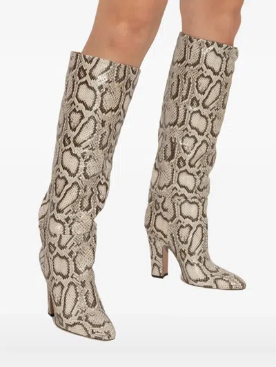 Paris Texas 100mm Lavinia Snakeskin Boots
