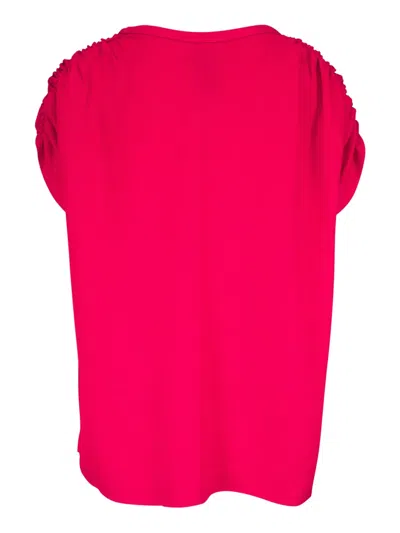 Zero + Maria Cornejo Ruched-detail Tank Top In Pink