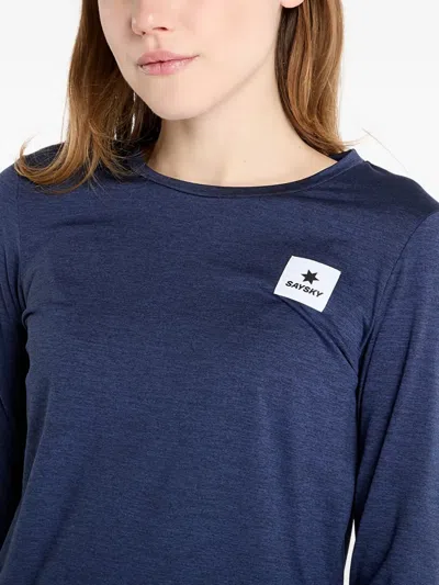 Saysky Clean Pace Long-sleeve T-shirt In Blue