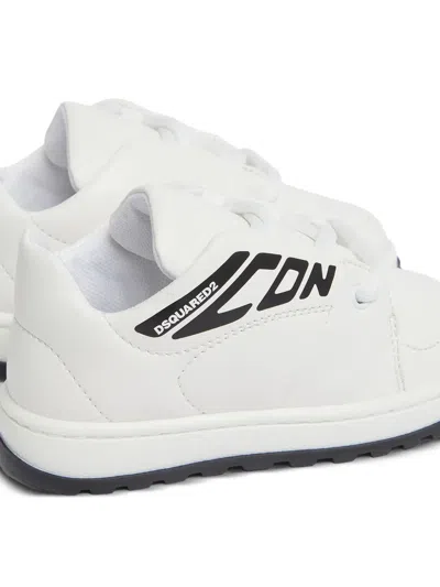 Dsquared2 Icon Logo Sneakers In White