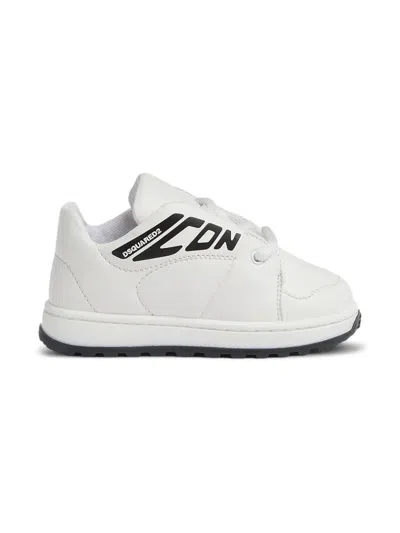 Dsquared2 Icon Logo Sneakers In White