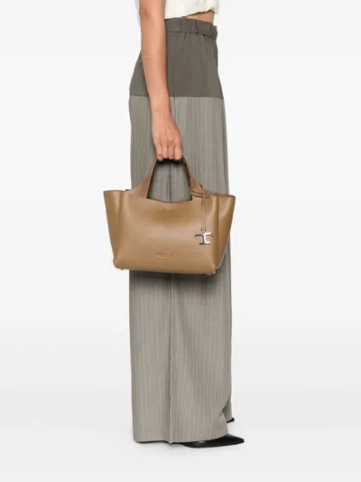 Tod's Leather T-detail Tote Bag