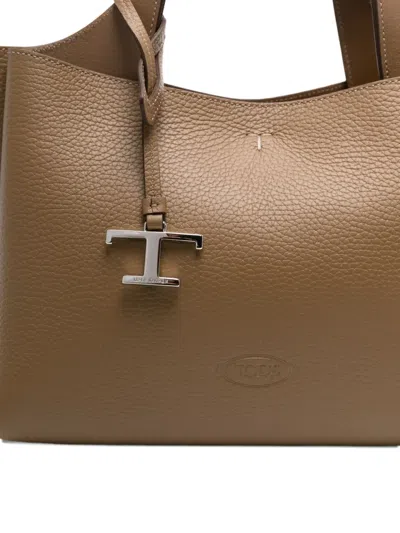 Tod's Leather T-detail Tote Bag