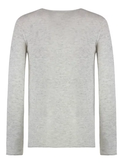 The (alphabet) Tory Burch Knit Silk Cashmere Blend Sweater In White