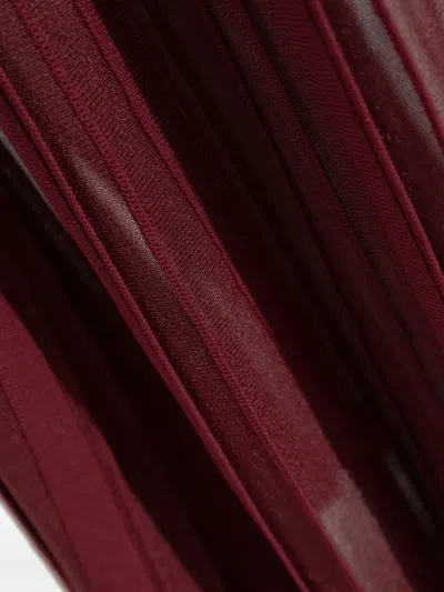 Michael Michael Kors Pleated-skirt Maxi Dress In Red