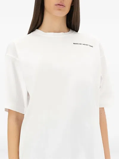 Aspesi Heart Sing T Shirt In White