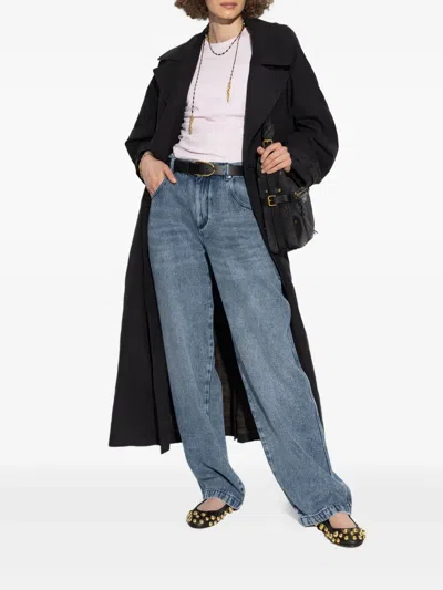 Isabel Marant High-waisted Straight Blue Jeans