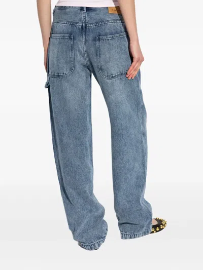Isabel Marant High-waisted Straight Blue Jeans