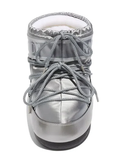 Moon Boot Icon Boots In Silver