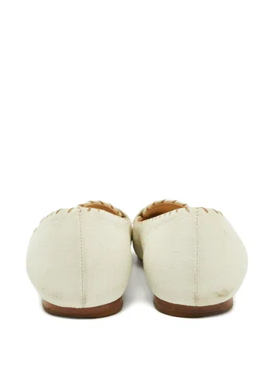 Pre-owned Bottega Veneta Intrecciato Leather Ballet Flats