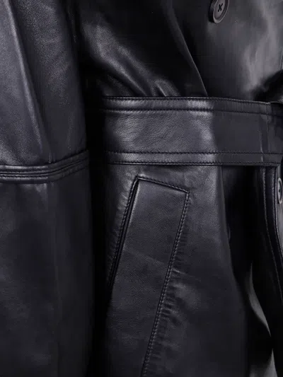 Rohe Sculptural Leather Jacket In Black