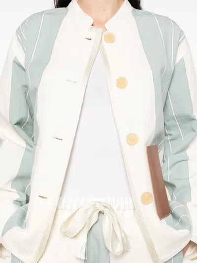 Forte Forte Linen Blend Striped Jacket