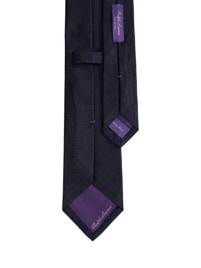 Ralph Lauren Textured Silk Tie In Blue