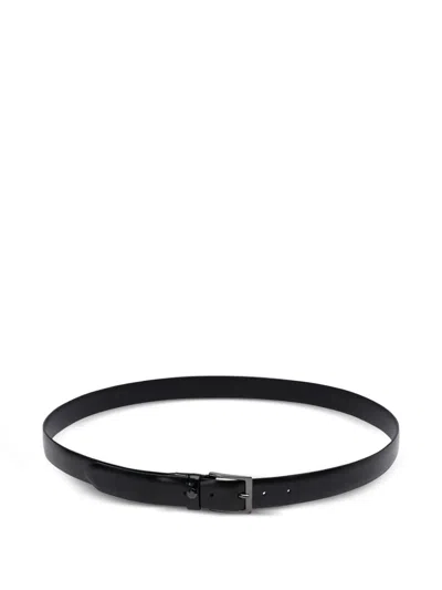 Fabi Leather Belt In Black