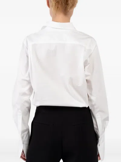 Brandon Maxwell Bradshaw Belted Shirt Bodysuit