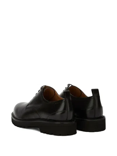 Bally Lace-up Leather Derby Shoes In Black