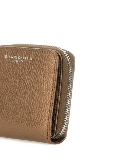 Gianni Chiarini Zip-around Logo-detail Wallet In Brown