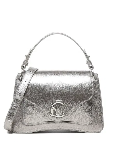 Coccinelle C-me Metallic Leather Tote Bag