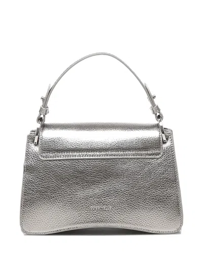 Coccinelle C-me Metallic Leather Tote Bag