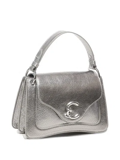Coccinelle C-me Metallic Leather Tote Bag