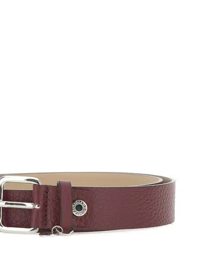Gianni Chiarini Leather Buckle Belt In Brown