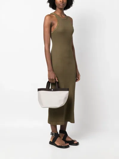Herve Chapelier Medium 707c Canvas Tote Bag