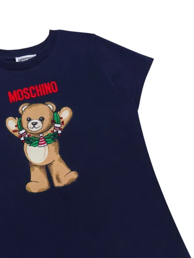 Moschino Teddy Bear-print T-shirt In Blue