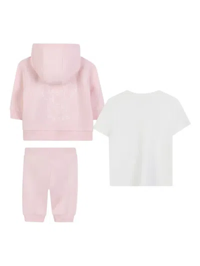 Kenzo Hooded Tracksuit (set Of Three) In Pink