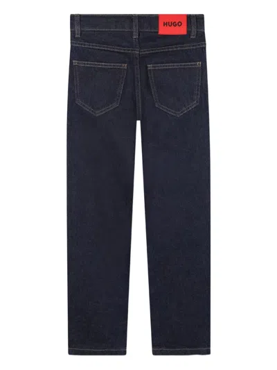 Hugo Boss Logoi-patch Jeans In Blue