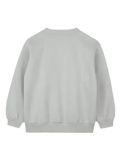 Billieblush Love Slogan Sweatshirt In Gray
