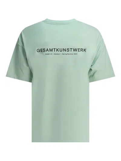 Goldwin Oamc Logo-print T-shirt In Green