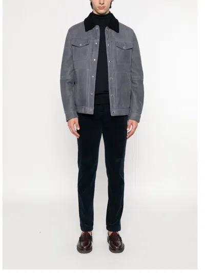 Kiton Corduroy Trousers In Black