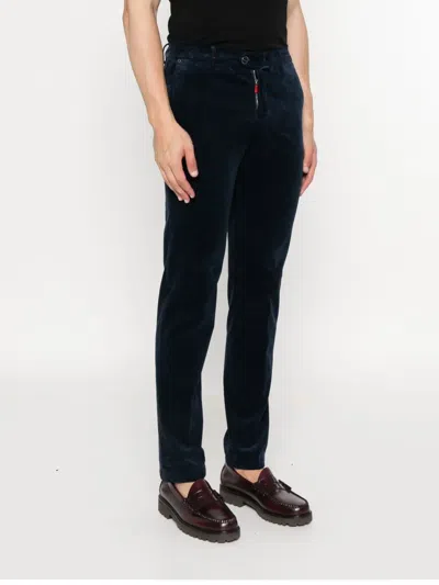 Kiton Corduroy Trousers In Black