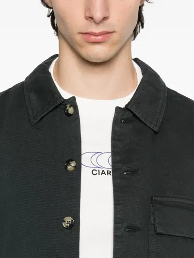 Ciaran Embroidered-pocket Cotton Shirt