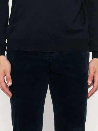 Kiton Corduroy Trousers In Black