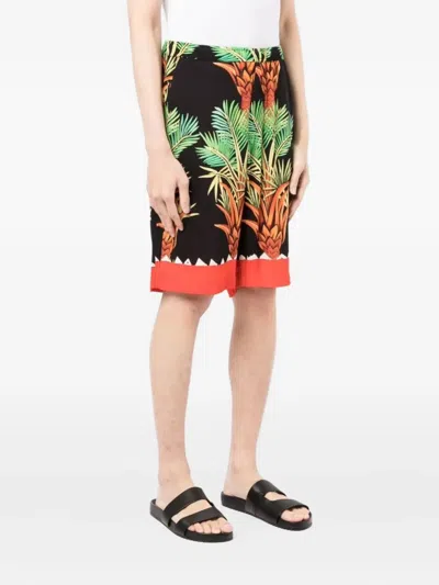 Endless Joy Date Palm Motif-print Bermuda Shorts In Multi