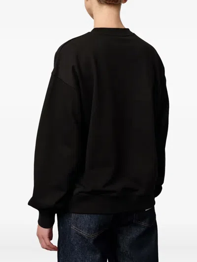 Herskind Lizette Embroidered-logo Sweatshirt In Black