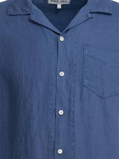 Alex Mill Camp Shirts Light Blue In Blue