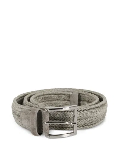 Orciani Rope Belt In Gray