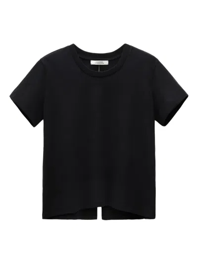 Dorothee Schumacher T-shirt With Satin Bows On The Back In Black
