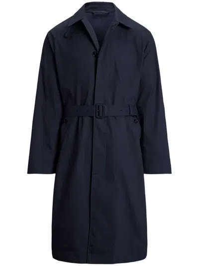 Ralph Lauren Wool Trench Coat In Brown
