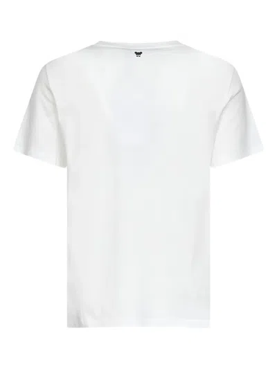 Weekend Max Mara Cotton Embroidered T-shirt In White