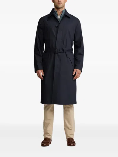 Ralph Lauren Wool Trench Coat In Brown
