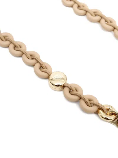 Loewe Chain-link Leather Brooch