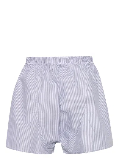 Sunspel Pinstriped Cotton Boxer Shorts