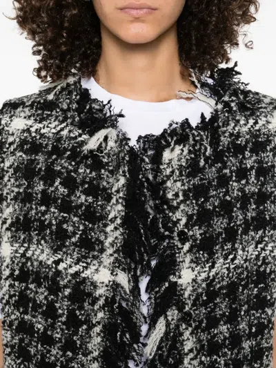 Charlott Black  White Jackets In Black