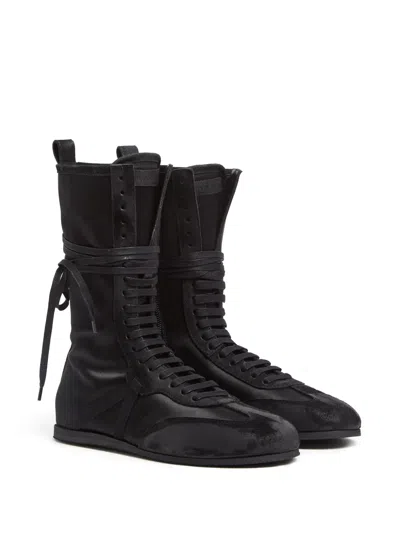 Ann Demeulemeester Fides High-top Boxing Sneakers