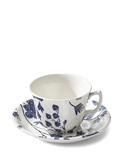 Ralph Lauren X Burleigh Patterned Tea Cup In Blue