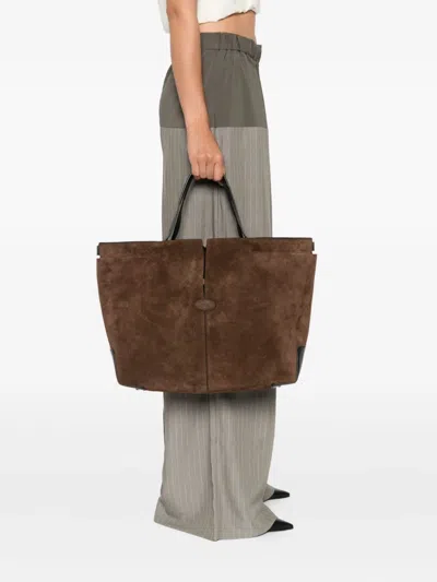 Tod's Medium Suede Tote Bag