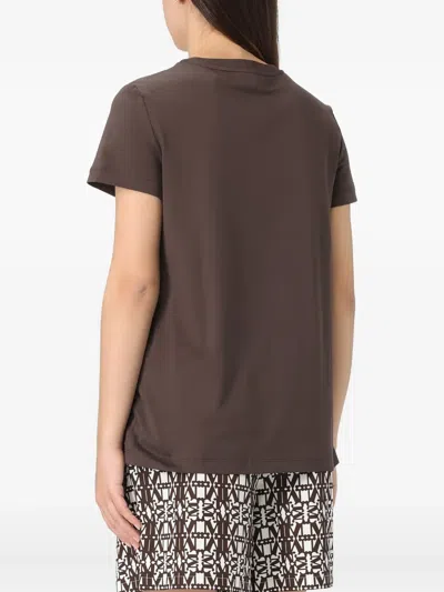 Max Mara Crystal-embellished T-shirt In Black